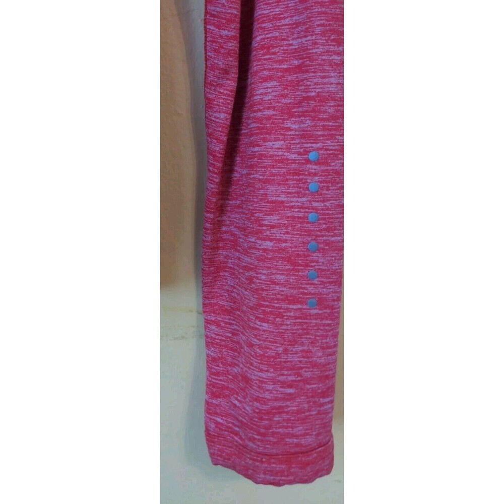 Nike Running Women's Dri-Fit Long Sleeve Heather Orange 1/4 Zip Pullover Size S - Picture 3 of 9